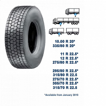 305/70R19,5 XW4S Recamic