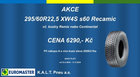 29560R22,5 XW4S s60 Recamic